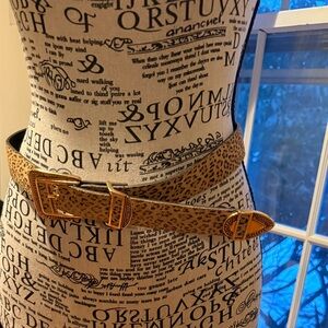 Leopard Print Women's Belt